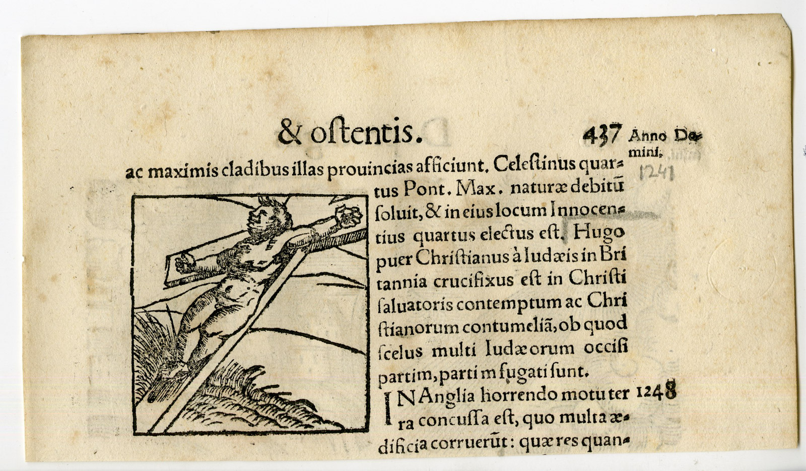 , Rare Antique Print-DISASTER-CRUCIFIXION-SUN BEAM-STORM-Lycosthenes-1557, Pictura Antique Prints