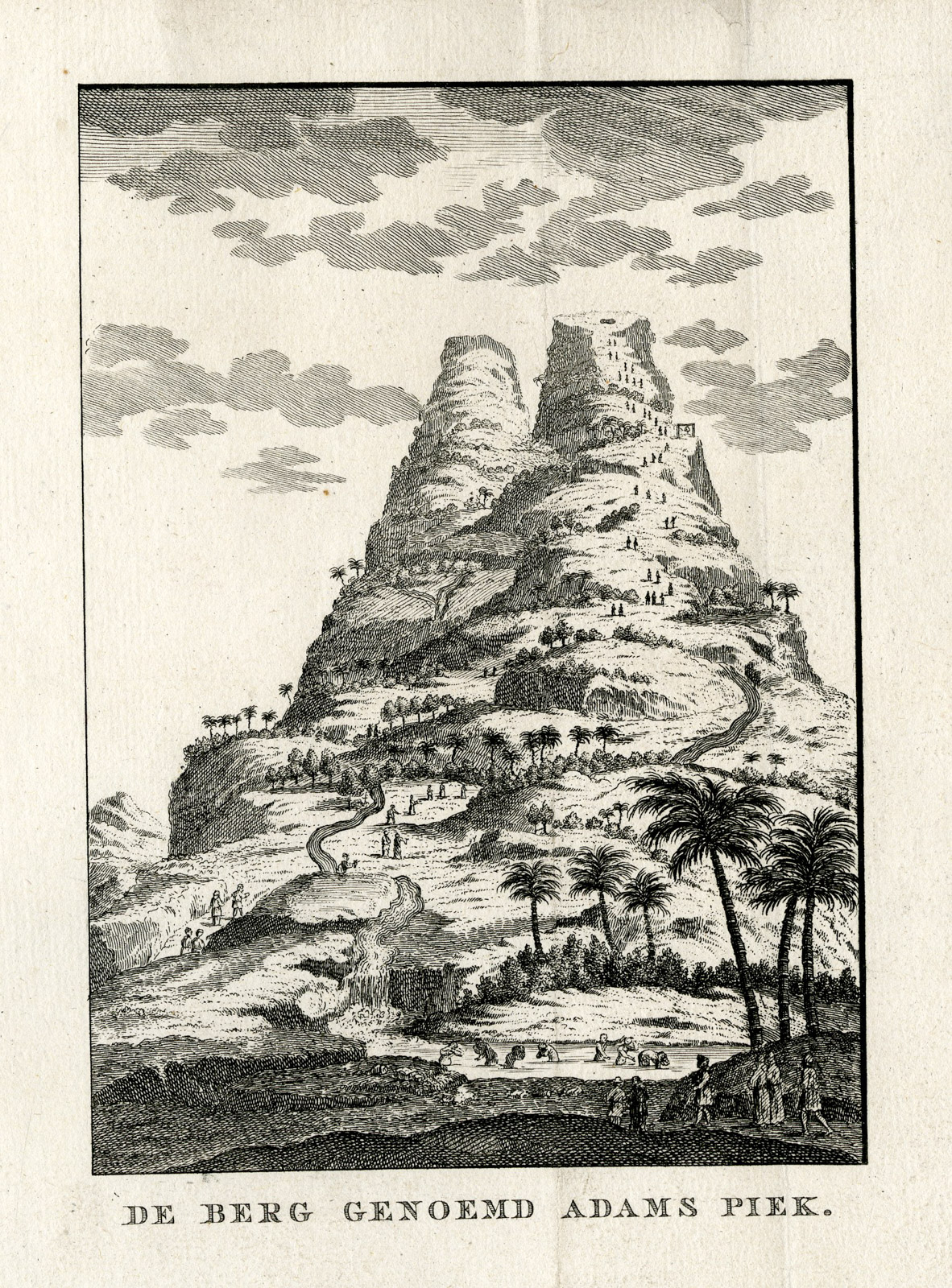 , Antique Print-ADAM`S PEAK-SRI LANKA-CEYLON-MOUNTAIN-Prevost-1777, Pictura Antique Prints
