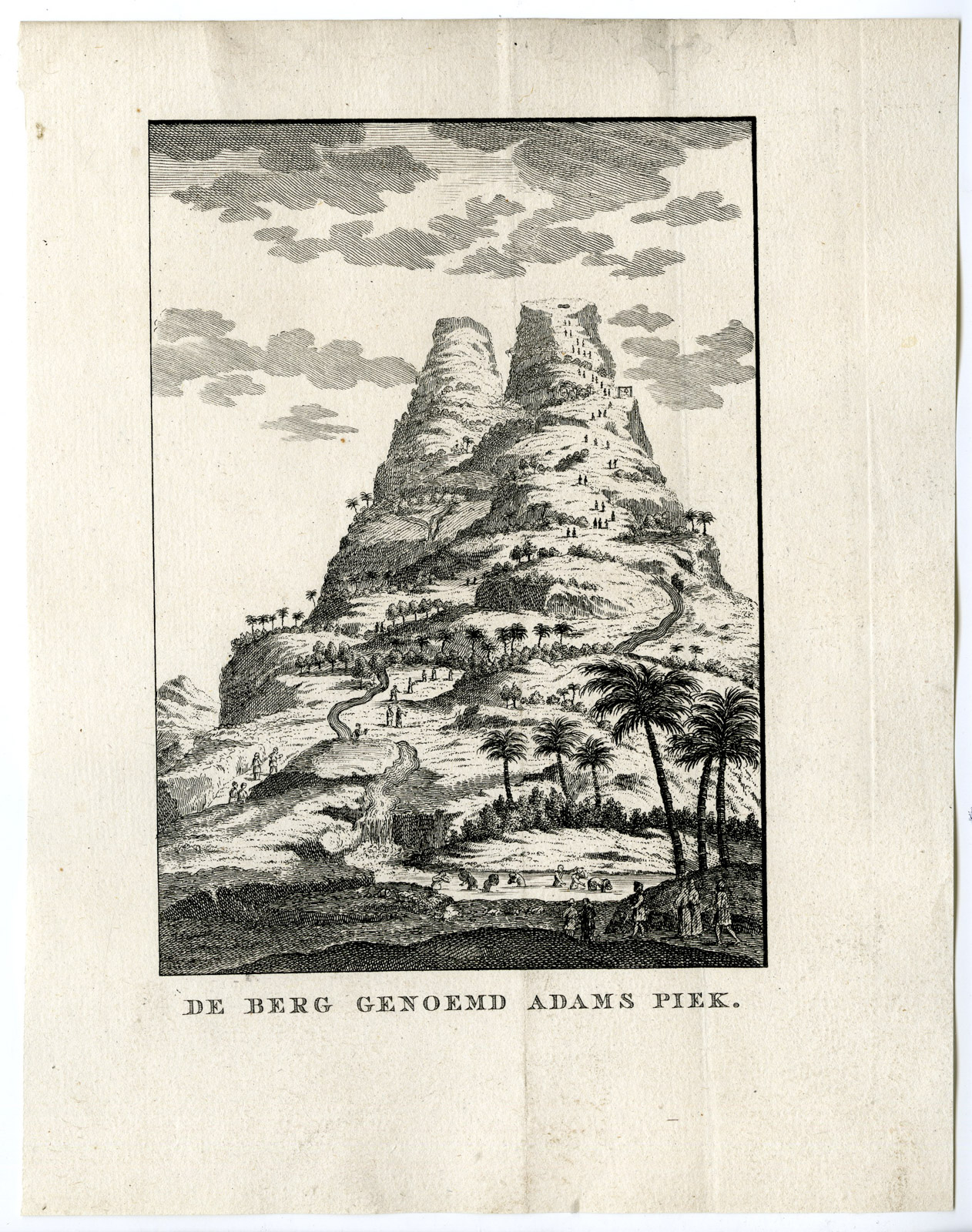 , Antique Print-ADAM`S PEAK-SRI LANKA-CEYLON-MOUNTAIN-Prevost-1777, Pictura Antique Prints