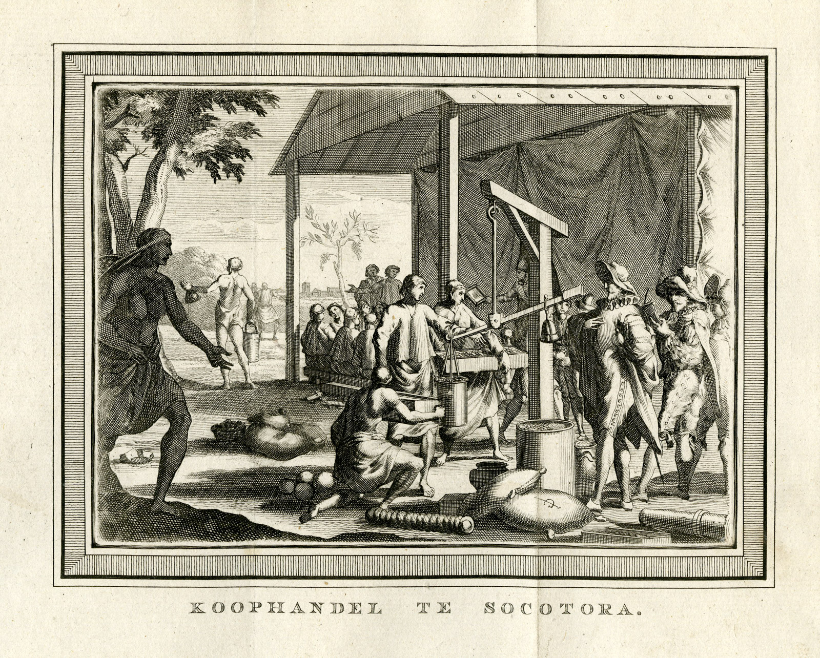 , Antique Print-SOCOTRA-SOQOTRA-MERCHANTS-YEMEN-VOC-Prevost-1777, Pictura Antique Prints