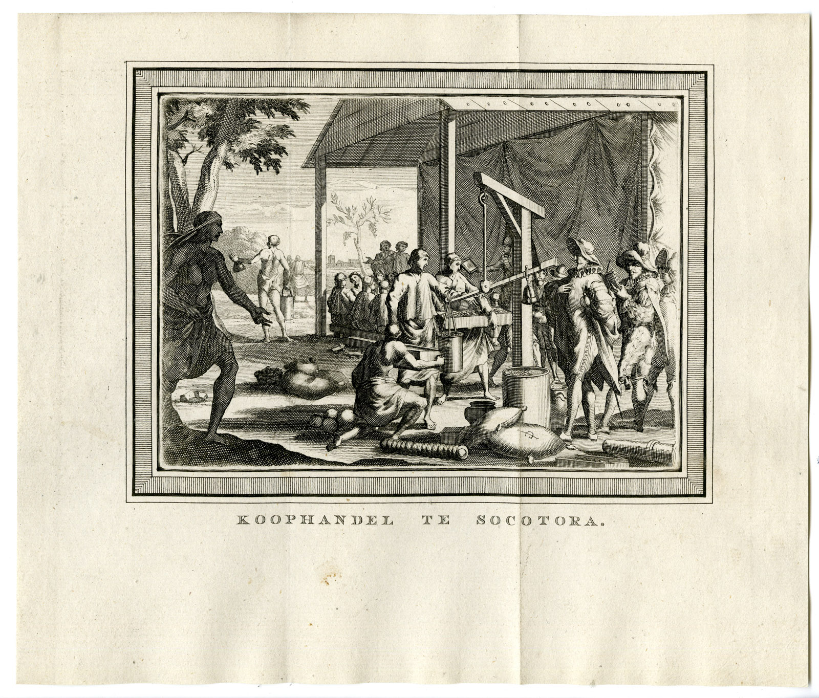 , Antique Print-SOCOTRA-SOQOTRA-MERCHANTS-YEMEN-VOC-Prevost-1777, Pictura Antique Prints