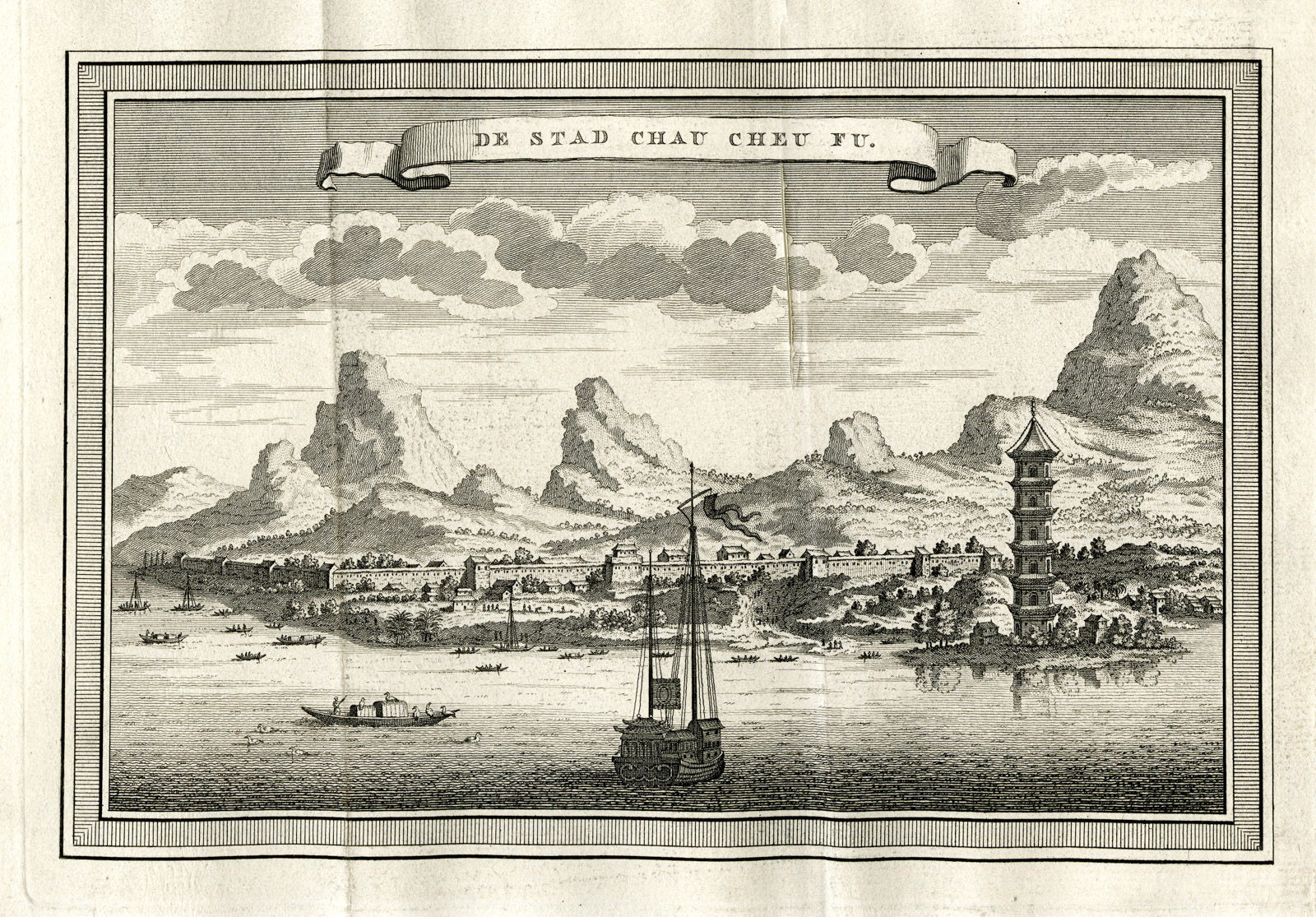 , Antique Print-CHAOZHOU-GUANGDONG-CHINA-VOC-Prevost-1777, Pictura Antique Prints