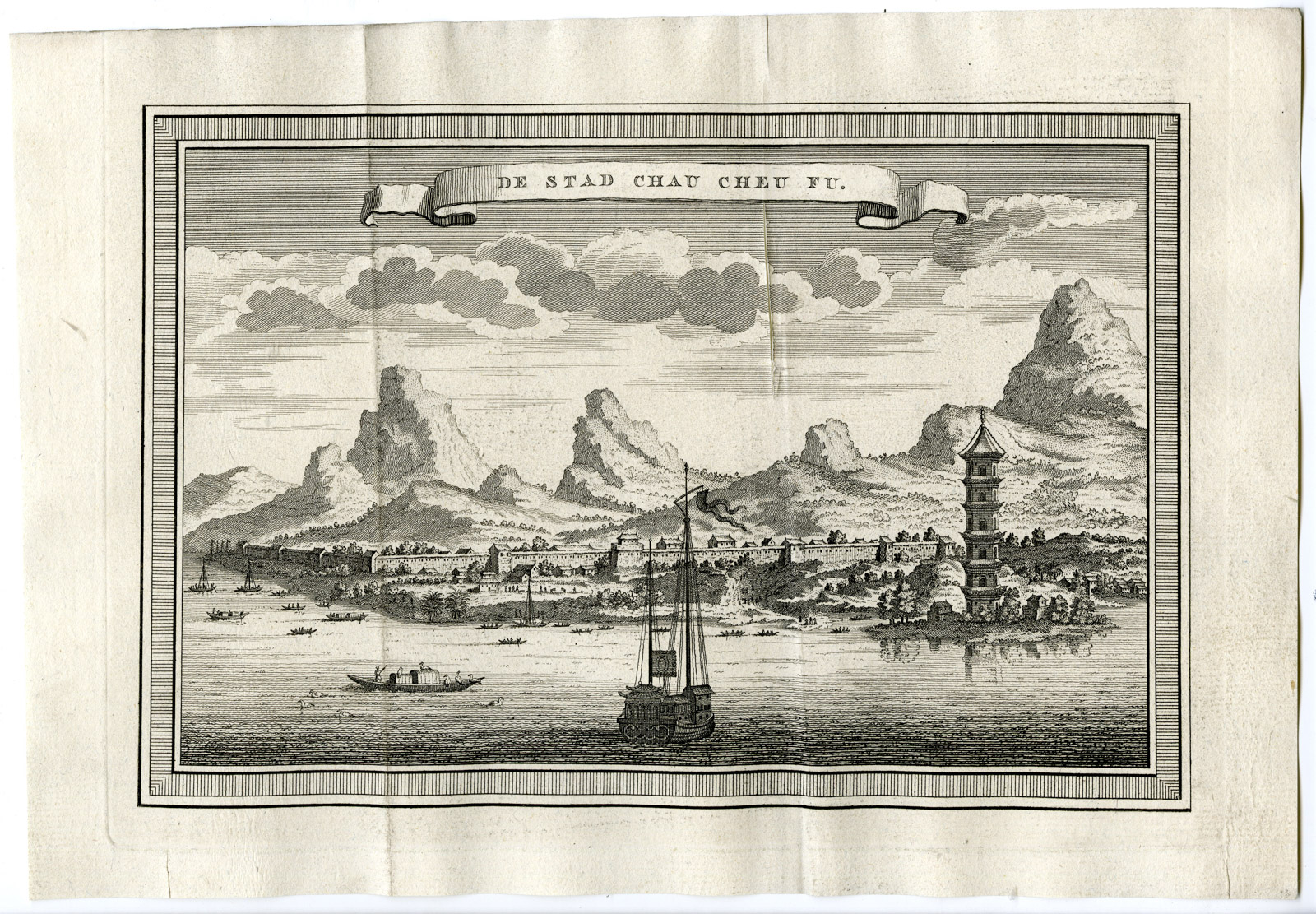 , Antique Print-CHAOZHOU-GUANGDONG-CHINA-VOC-Prevost-1777, Pictura Antique Prints