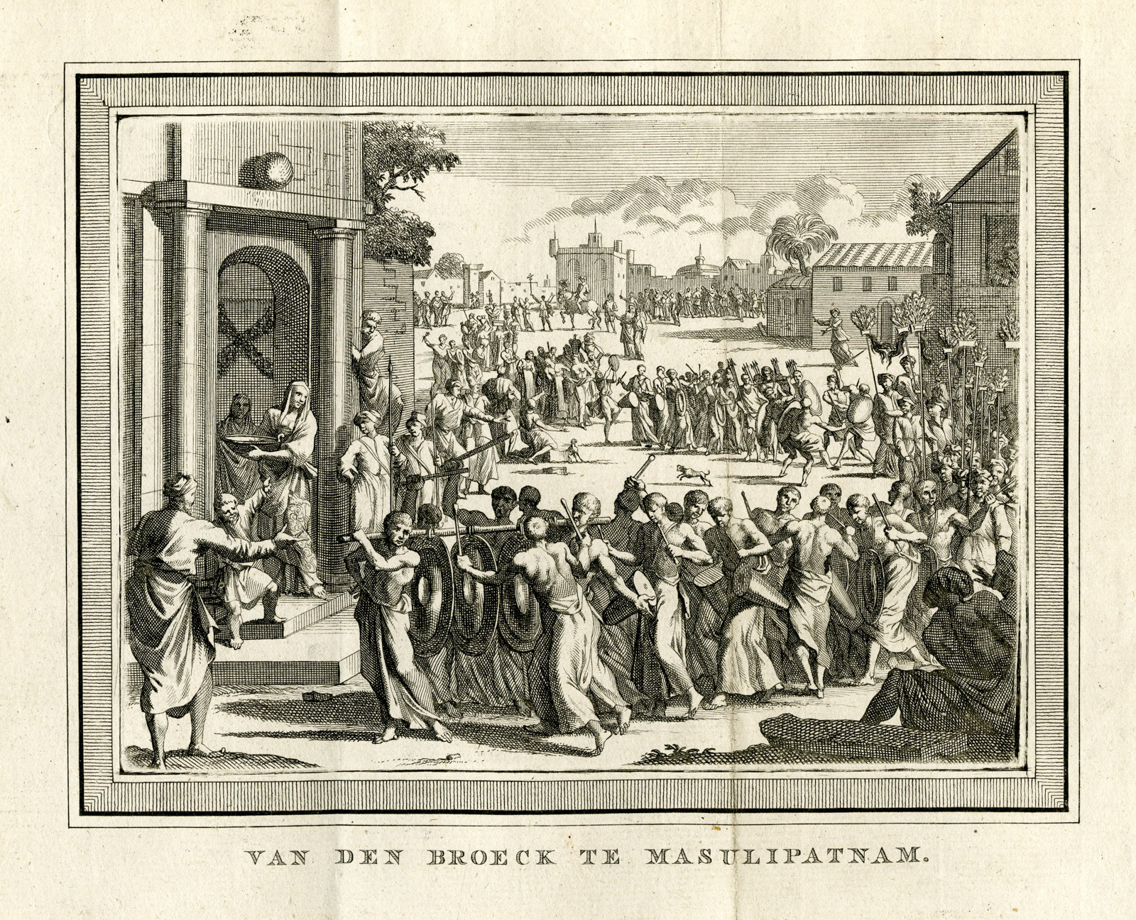 , Antique Print-MACHILIPATNAM-BANDAR-VAN DEN BROECKE-VOC-Prevost-1777, Pictura Antique Prints