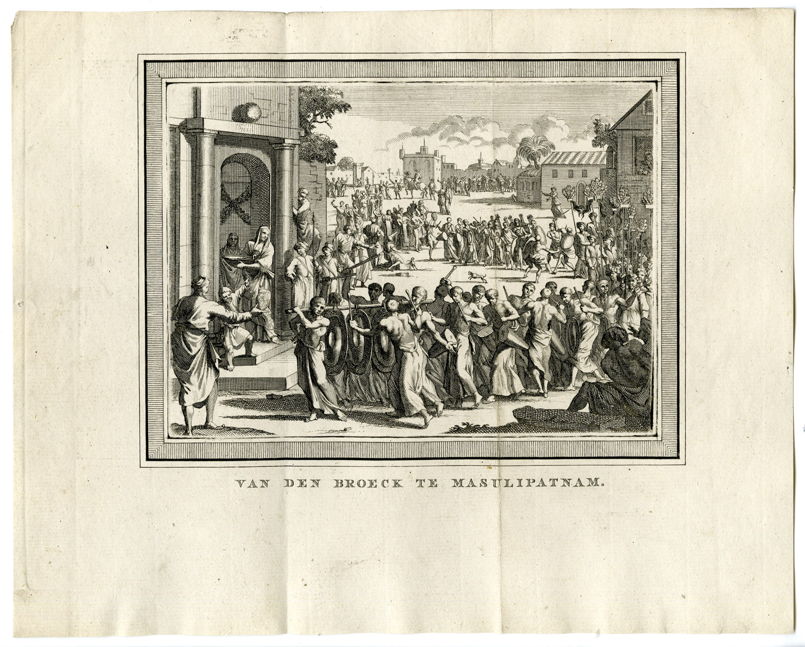 , Antique Print-MACHILIPATNAM-BANDAR-VAN DEN BROECKE-VOC-Prevost-1777, Pictura Antique Prints