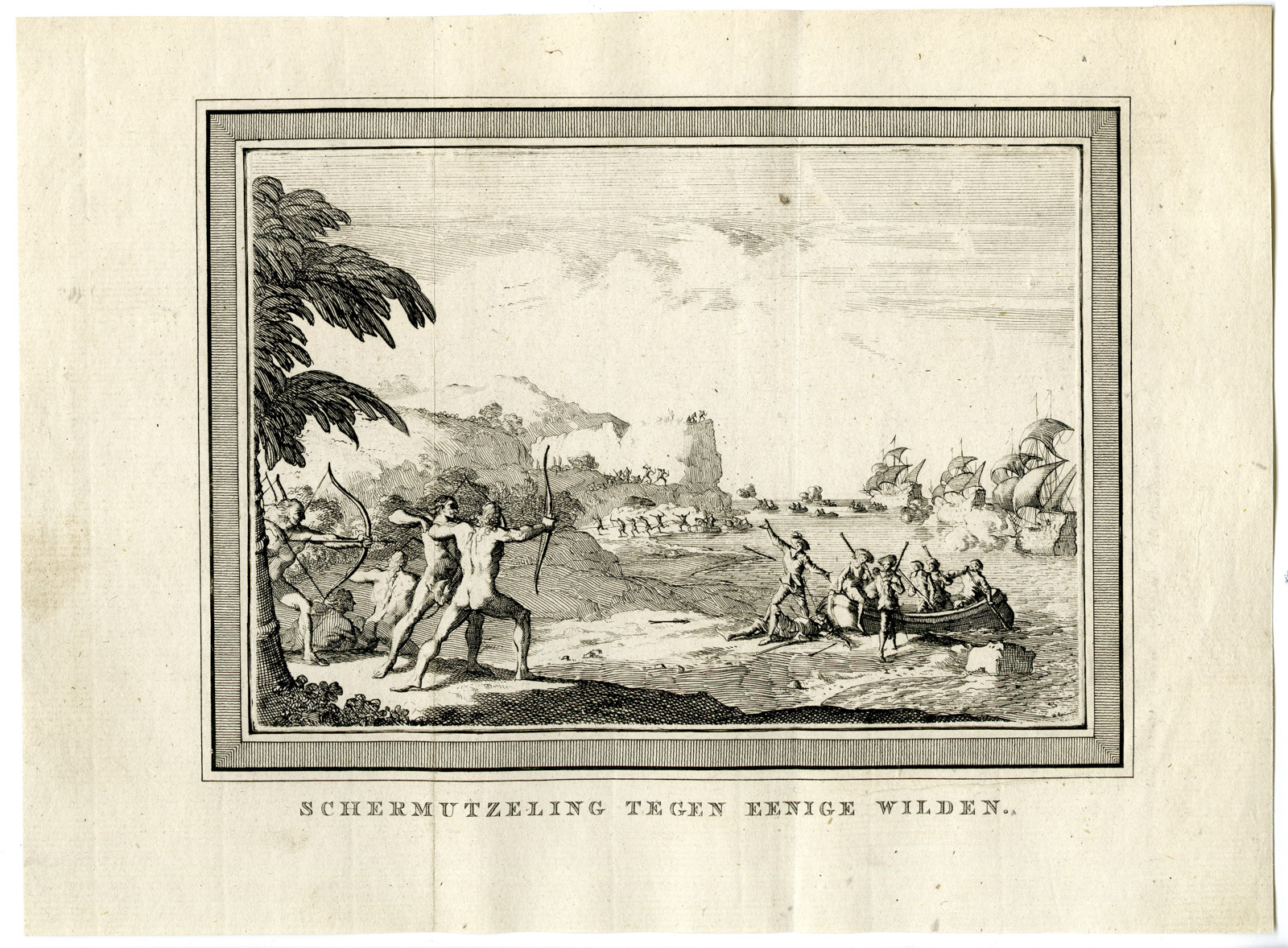 Pco 21374 1 416x306 Antique Print-VOC-FIGHTING-NATIVES-ASIA-SHIPS-Prevost-1777 - Image 2