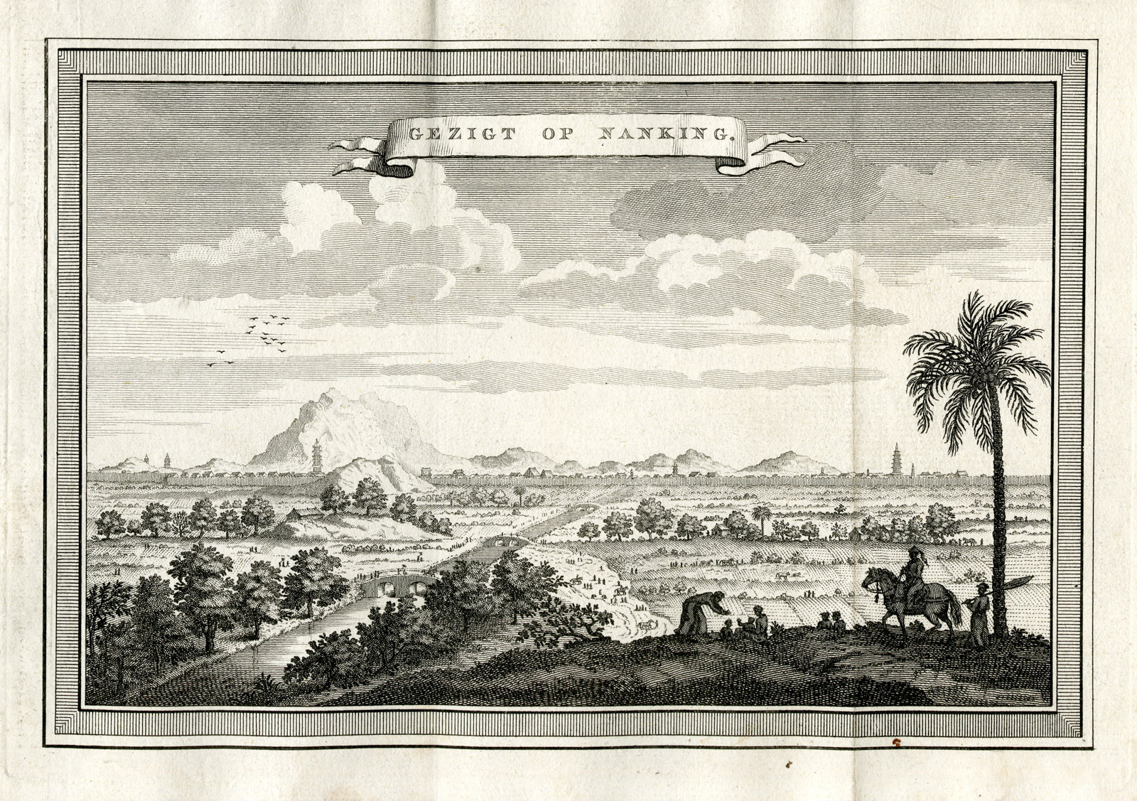 , Antique Print-VOC-NANKING-NANJING-CHINA-VIEW-Prevost-1777, Pictura Antique Prints