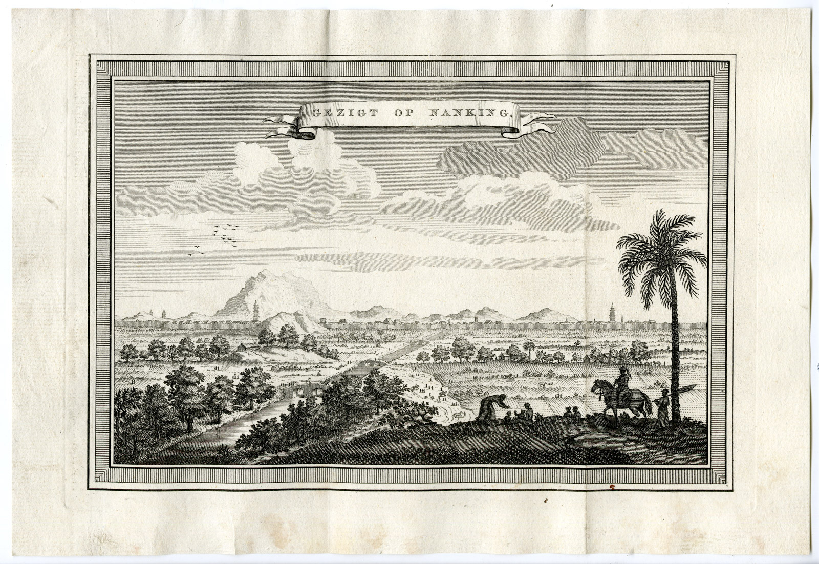 , Antique Print-VOC-NANKING-NANJING-CHINA-VIEW-Prevost-1777, Pictura Antique Prints