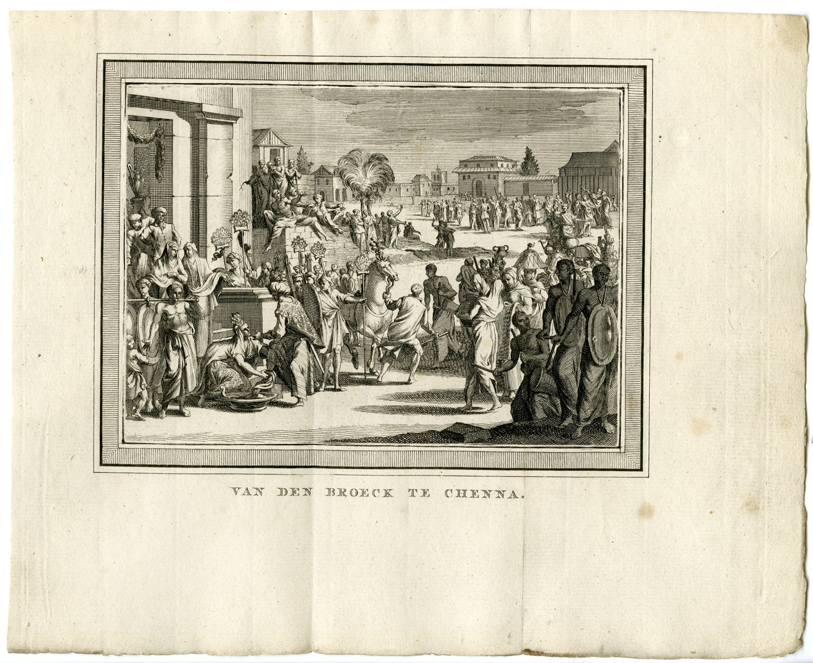 , Antique Print-VOC-SANA-CHENNA-VAN DEN BROECKE-ARABIA-Prevost-1777, Pictura Antique Prints