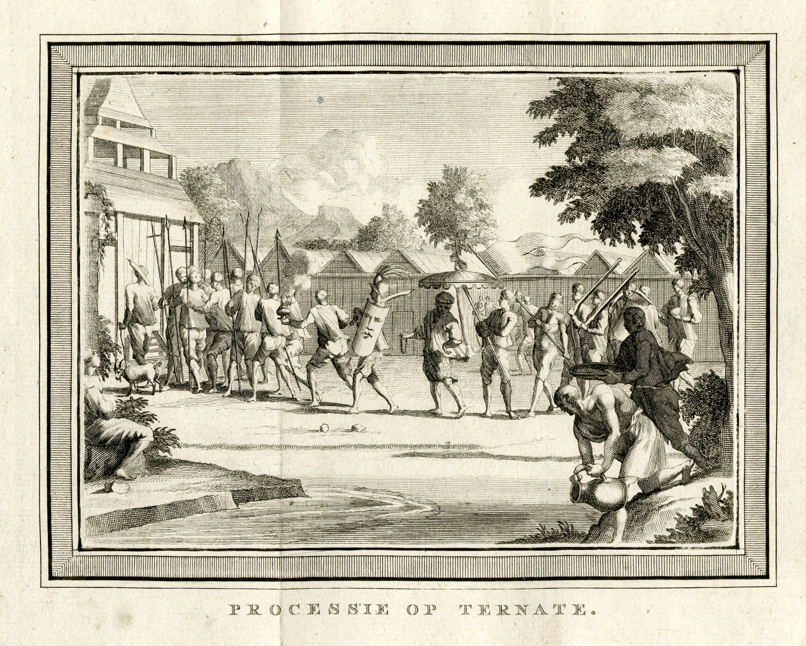 , Antique Print-VOC-TERNATE-PROCESSION-MALUKU-INDONESIA-Prevost-1777, Pictura Antique Prints