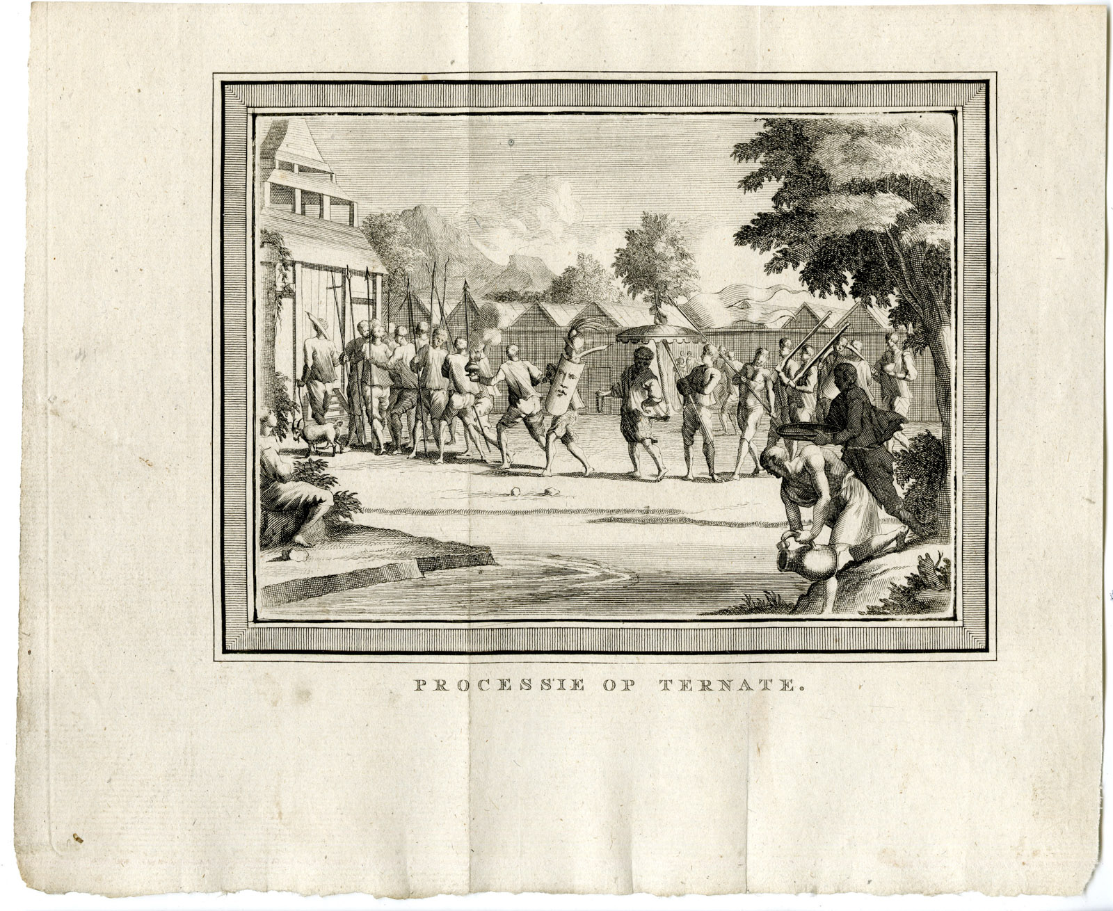 , Antique Print-VOC-TERNATE-PROCESSION-MALUKU-INDONESIA-Prevost-1777, Pictura Antique Prints