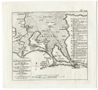 Rare-Antique Map-ALEXANDRIA-EGYPT-INVASION-WAR-Muller-Gross-1808