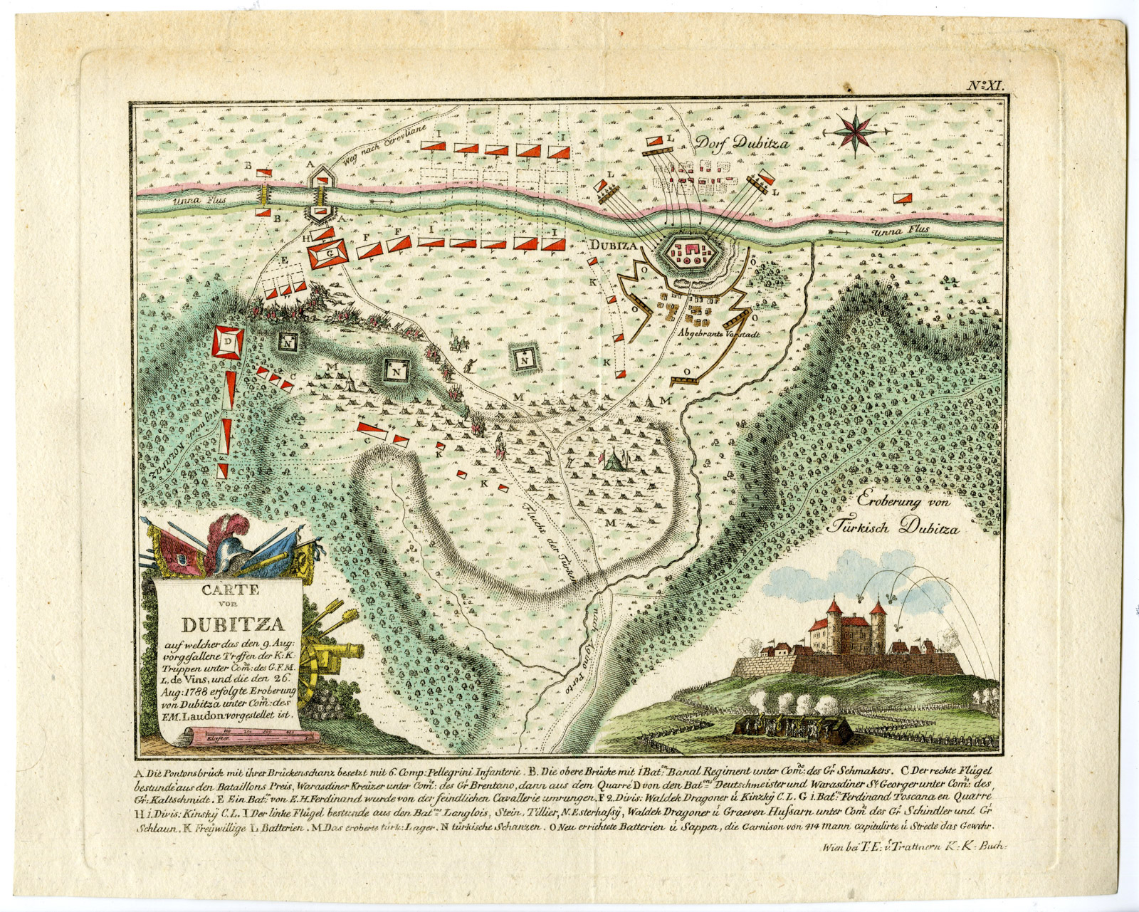 Pco 20848 416x333 Rare-Antique Map-BATTLE OF DUBICA-CROATIA-Trattnern-1788