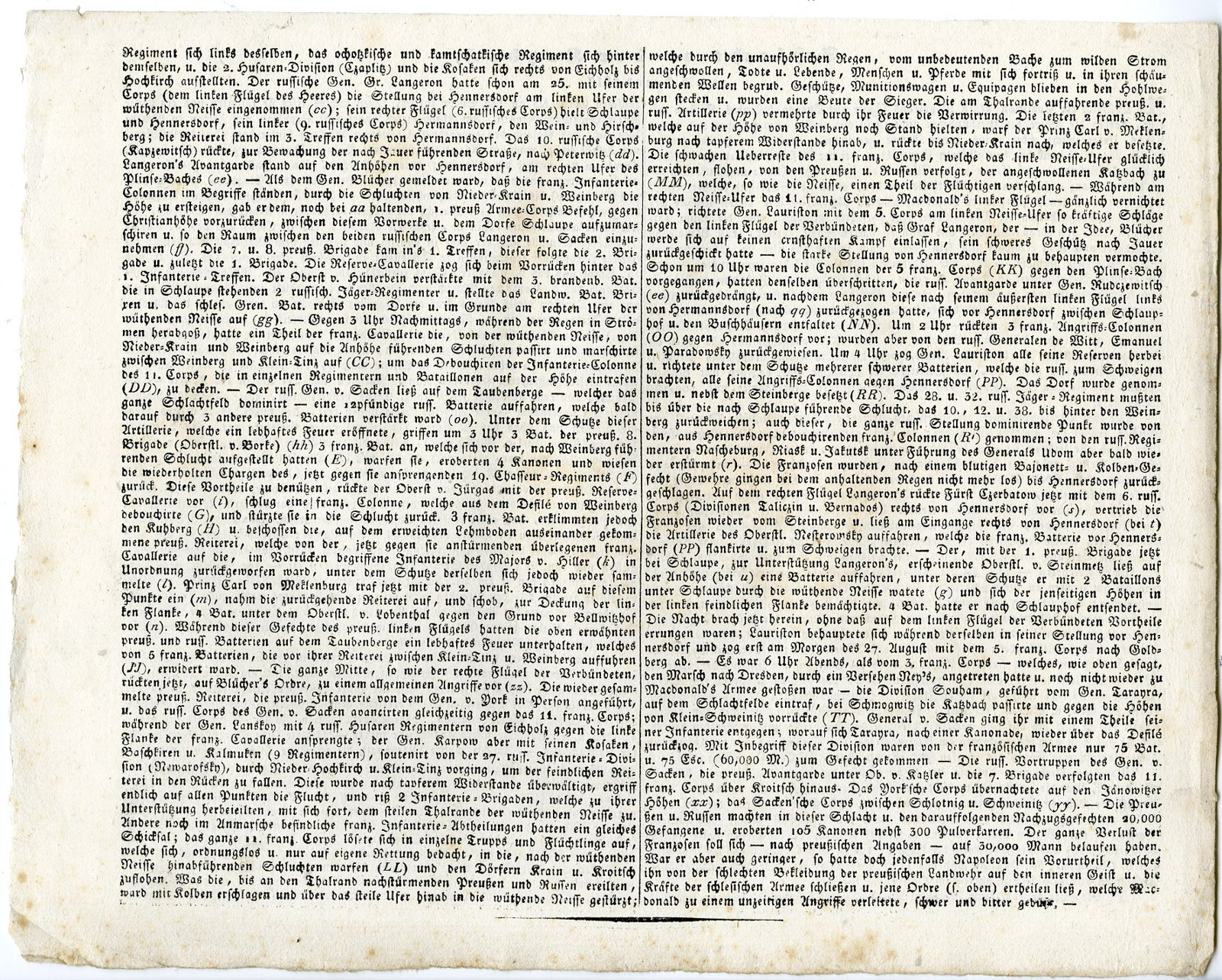 Pco 21757 416x334 Antique Map-BATTLE OF THE KATZBACH-POLAND-Biller-von Rothenburg-1837 - Image 4