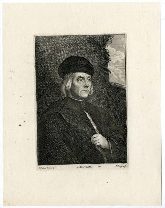 Antique Print-MAN-PORTRAIT-PL. 190-van Troyen-Palma-Teniers-1673