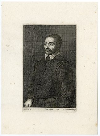 Antique Print-MAN-PORTRAIT-PL. 104-Vorsterman-Tintoretto-Teniers-1673