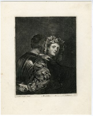 Antique Print-BRAVO-SOLDIER-KNIFE-PL. 23-van Troyen-Giorgione-Teniers-1673