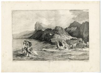 Antique Print-RAPE OF EUROPA-JUPITER-PL. 69-Boel-Titian-Teniers-1673