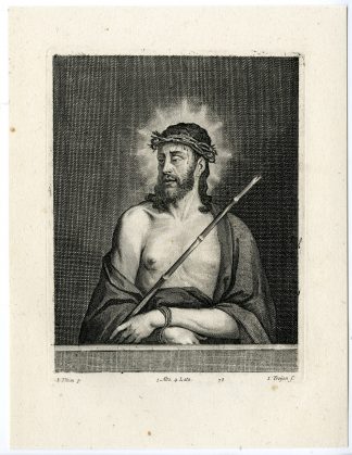 Antique Print-ECCE HOMO-CHRIST-PL. 78-van Troyen-Titian-Teniers-1673