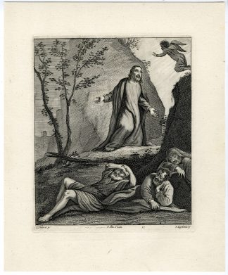 Antique Print-GARDEN OF GETHSEMANE-PL. 99-van Lisebetten-Tintoretto-Teniers-1673