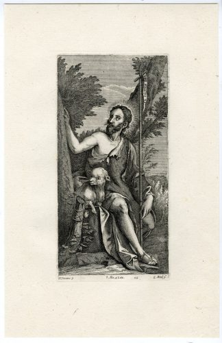 Antique Print-JOHN THE BAPTIST-LAMB-PL. 112-Boel-Veronese-Teniers-1673