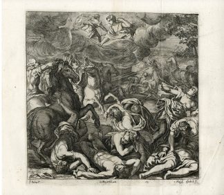 Antique Print-DIANA-APOLLO-NIOBE-PL. 189-van Hoy-Giovane-Teniers-1673