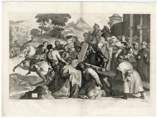Antique Print-ROAD TO CALVARY-CHRIST-VERONICA-PL. 166-Boel-Cariani-Teniers-1673
