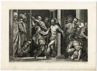 Antique Print-FLAGELLATION OF CHRIST-PL. 122-van Kessel-Veronese-Teniers-1673