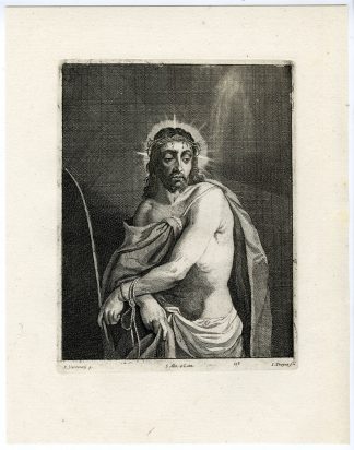 Antique Print-CHRIST-MAN OF SORROWS-PL. 238-van Troyen-Varotari-Teniers-1673