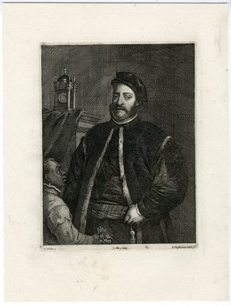 Antique Print-FABRIZIO SALVARESIO-PORTRAIT-PL. 89-Vorsterman-Titian-Teniers-1673