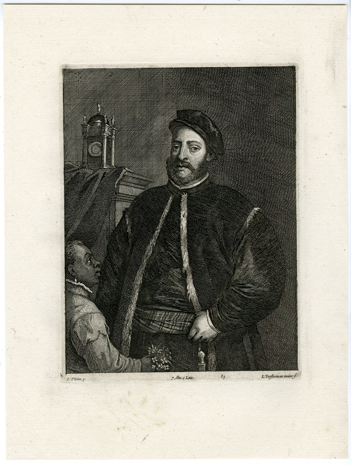 Pco 20413 416x551 Antique Print-FABRIZIO SALVARESIO-PORTRAIT-PL. 89-Vorsterman-Titian-Teniers-1673