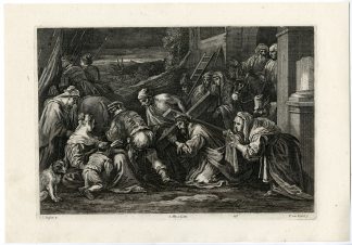 Antique Print-CHRIST-CROSS-SAINT VERONICA-PL. 156-van Kessel-Bassano-Teniers-1673