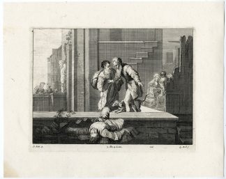 Antique Print-TOBIT-FALLEN ISRAELITE-PL. 214-Boel-Fetti-Teniers-1673