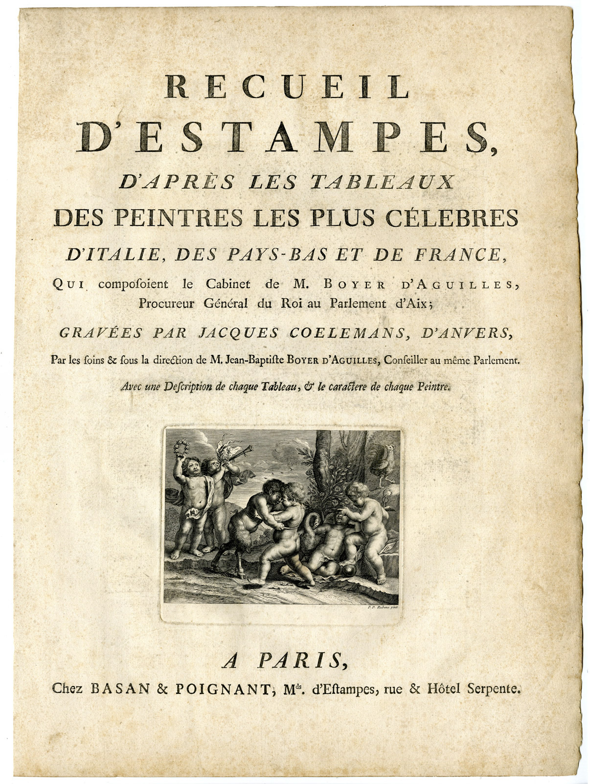 Pco 22880 416x552 Antique Master Print-TITLE PAGE-PUTTI-FAUN-Coelemans-Rubens-1767