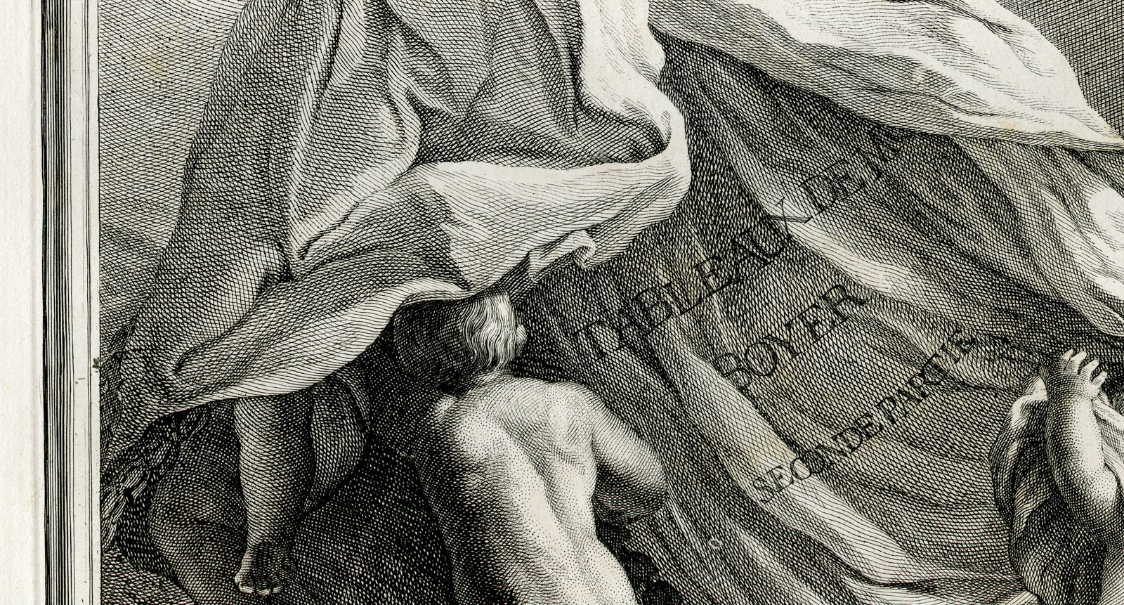 , Antique Master Print-TITLE ENGRAVING-PUTTI’S-PAINTERS EASEL-Coelemans-Boyer-1767, Pictura Antique Prints