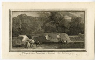 Antique Master Print-LANDSCAPE-SHORE FISHERMEN-NETS-Coelemans-Bourdon-1767
