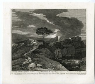 Antique Master Print-TAMAR-THAMAR-WIDOW'S VEIL-LANDSCAPE-Coelemans-Milet-1767