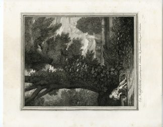 Antique Master Print-MARY MAGDALENE-LANDSCAPE-Coelemans-Forest-1767