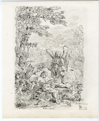 Antique Master Print-TOBIAS SCARED FOR A FISH-ANGEL-Coelemans-Lafage-1767