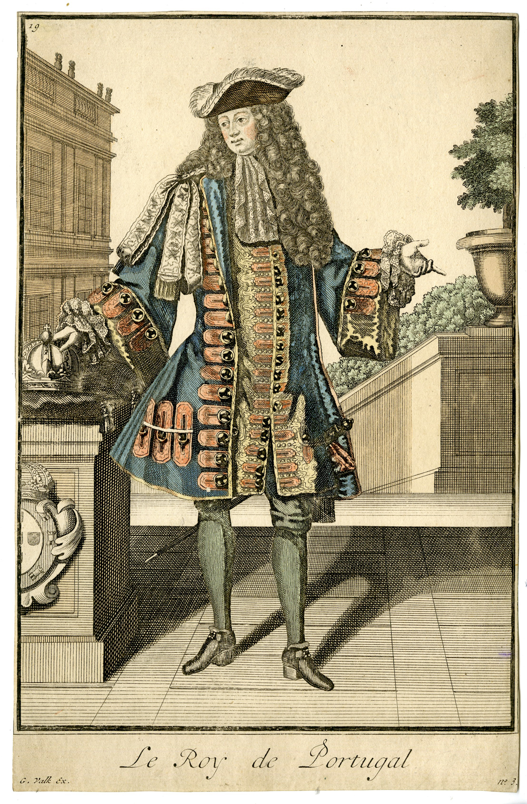 , Rare-Antique Master Print-ROI DE-KING-PORTUGAL-Anonymous-17th.c., Pictura Antique Prints