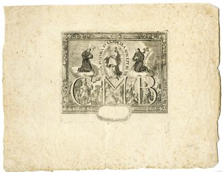 Rare-Antique Master Print-DEVOTION-DEDICATED TO MARY-HOLY VIRGIN-Anonymous