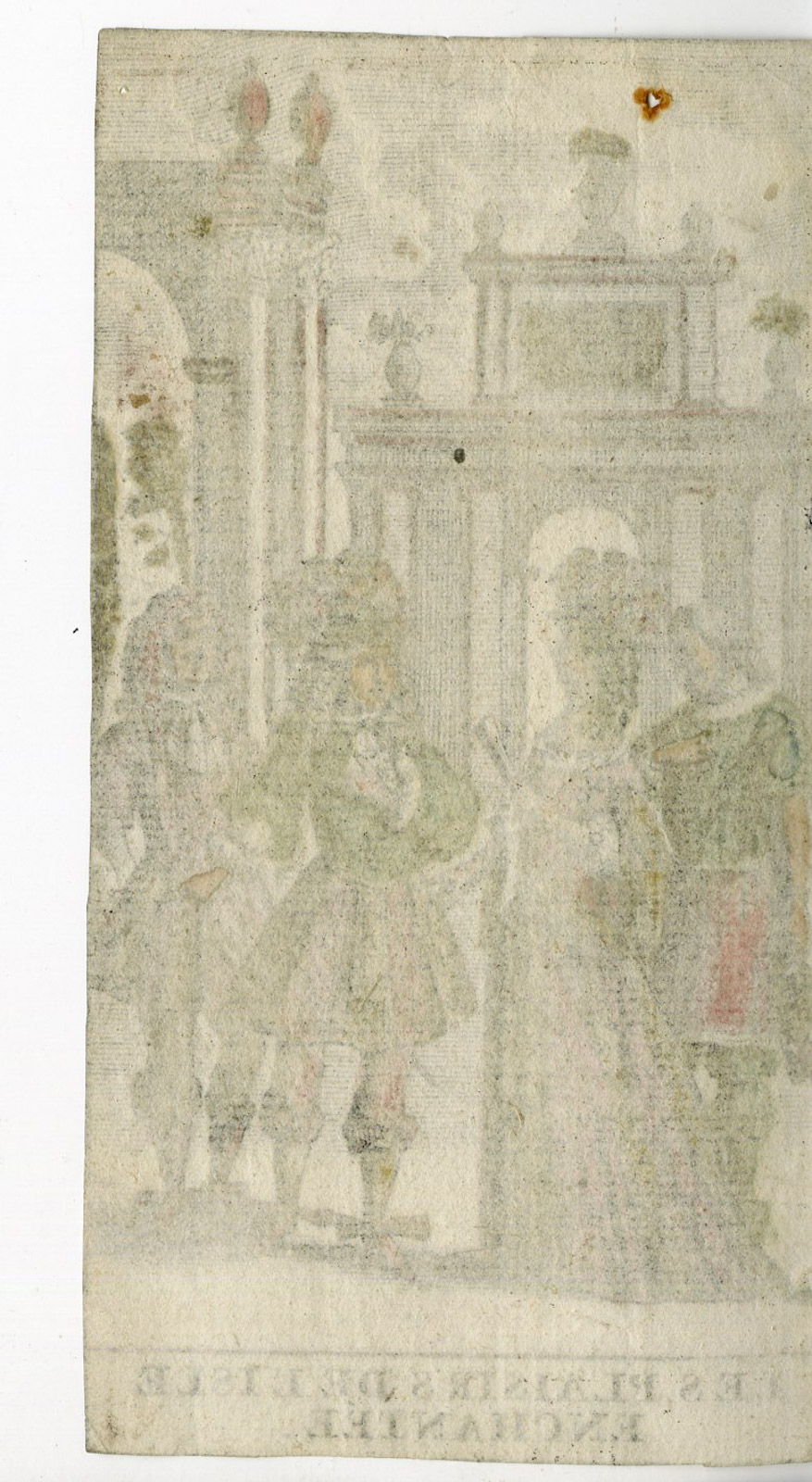 , Rare-Antique Print-BAROQUE FIGURES-PLAISIRS-PLEASURES-Anonymous, Pictura Antique Prints