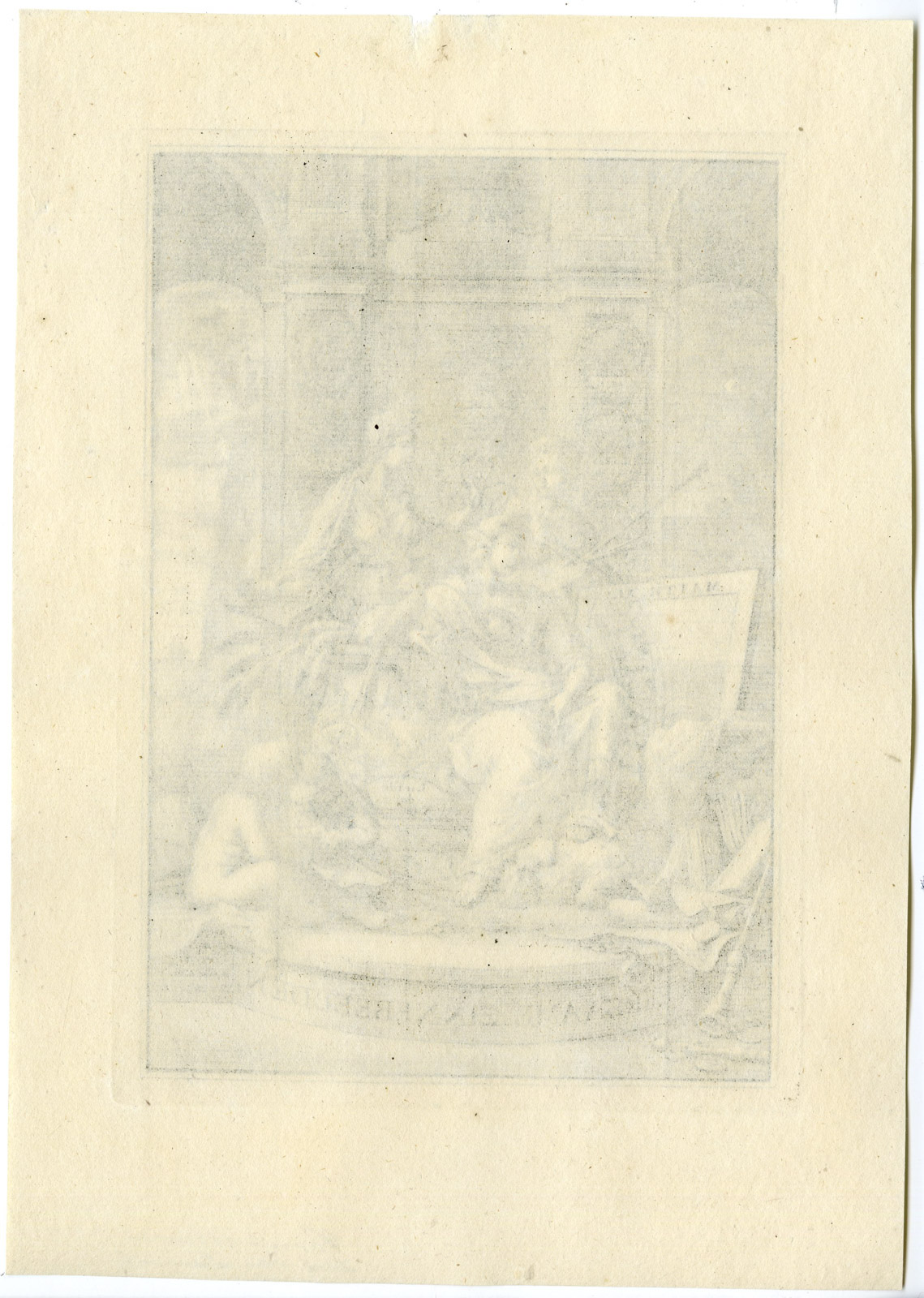 , Rare-Antique Master Print-ALLEGORY-EDUCATION-INSTRUCTION-Vinne II-1758, Pictura Antique Prints