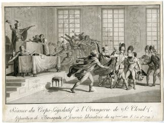 Antique Master Print-LEGISLATIVE BODY-ORANGERY-ST CLOUD-NAPOLEON-Descourtis-1799