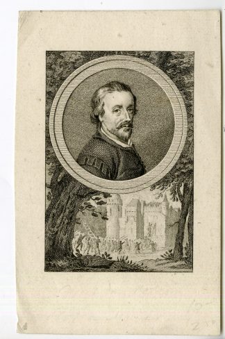 Antique Master Print-PORTRAIT-GERARD V. VELZEN-MURDERER-FLORIS V-Vinkeles-c.1783