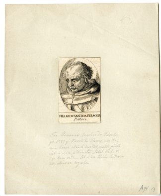 Rare-Antique Master Print-PORTRAIT-GIOVANNI ANGELICO FIESOLE-Anonymous