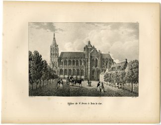 Antique Print-ST. JAN CATHEDRAL-S-HERTOGENBOSCH-Sturm-Cloet-1825