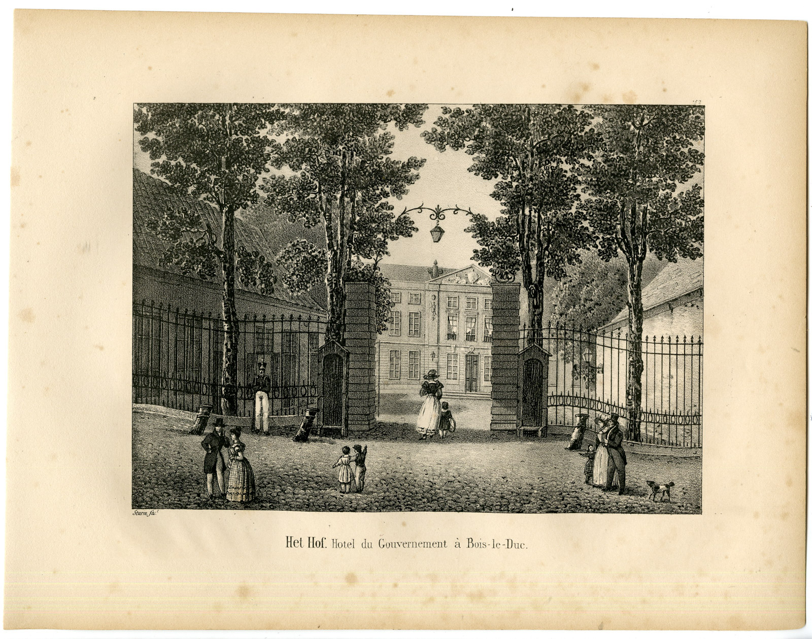 , Antique Print-GOVERNMENT-MUSEUM-S-HERTOGENBOSCH-Sturm-Cloet-1825, Pictura Antique Prints
