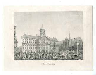 Antique Print-ROYAL PALACE-AMSTERDAM-CITY HALL-Lebarge-Cloet-1825