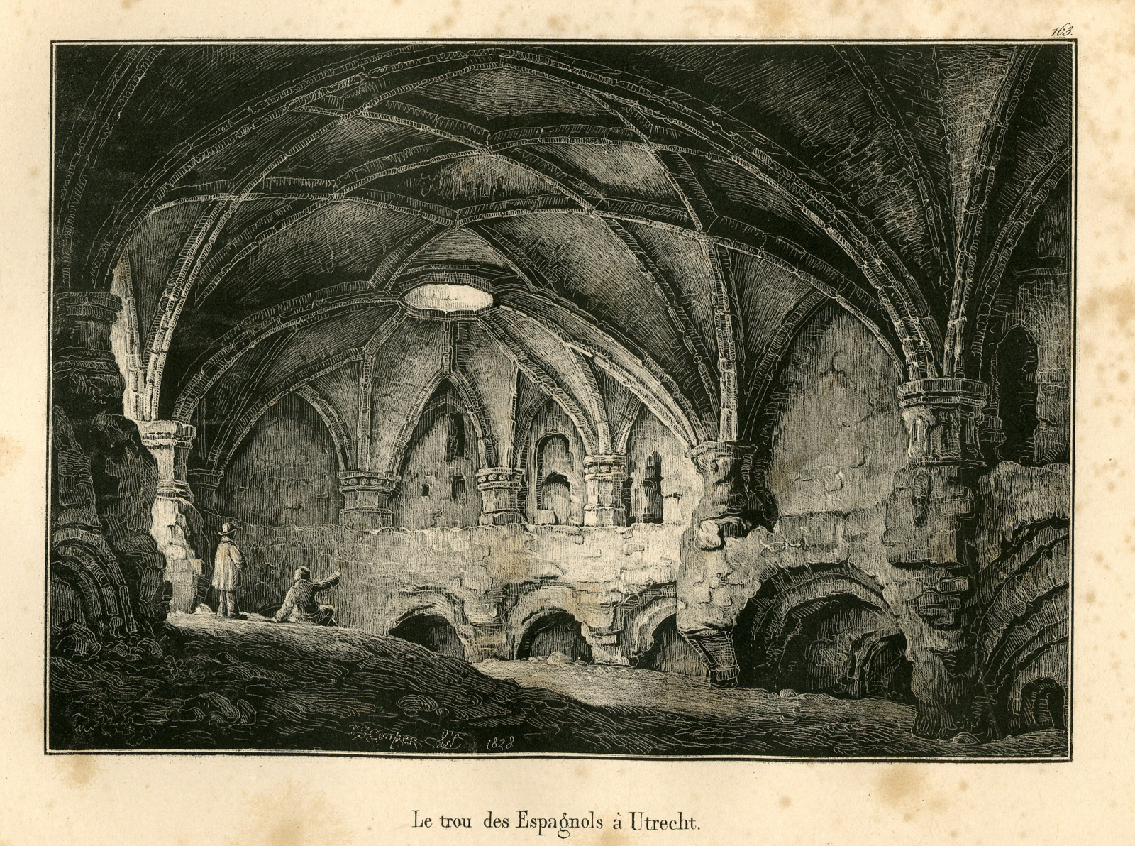 Pco 24607 416x310 Antique Print-UTRECHT-SPANISH HOLE-NETHERLANDS-Cooper-Cloet-1825 - Image 2